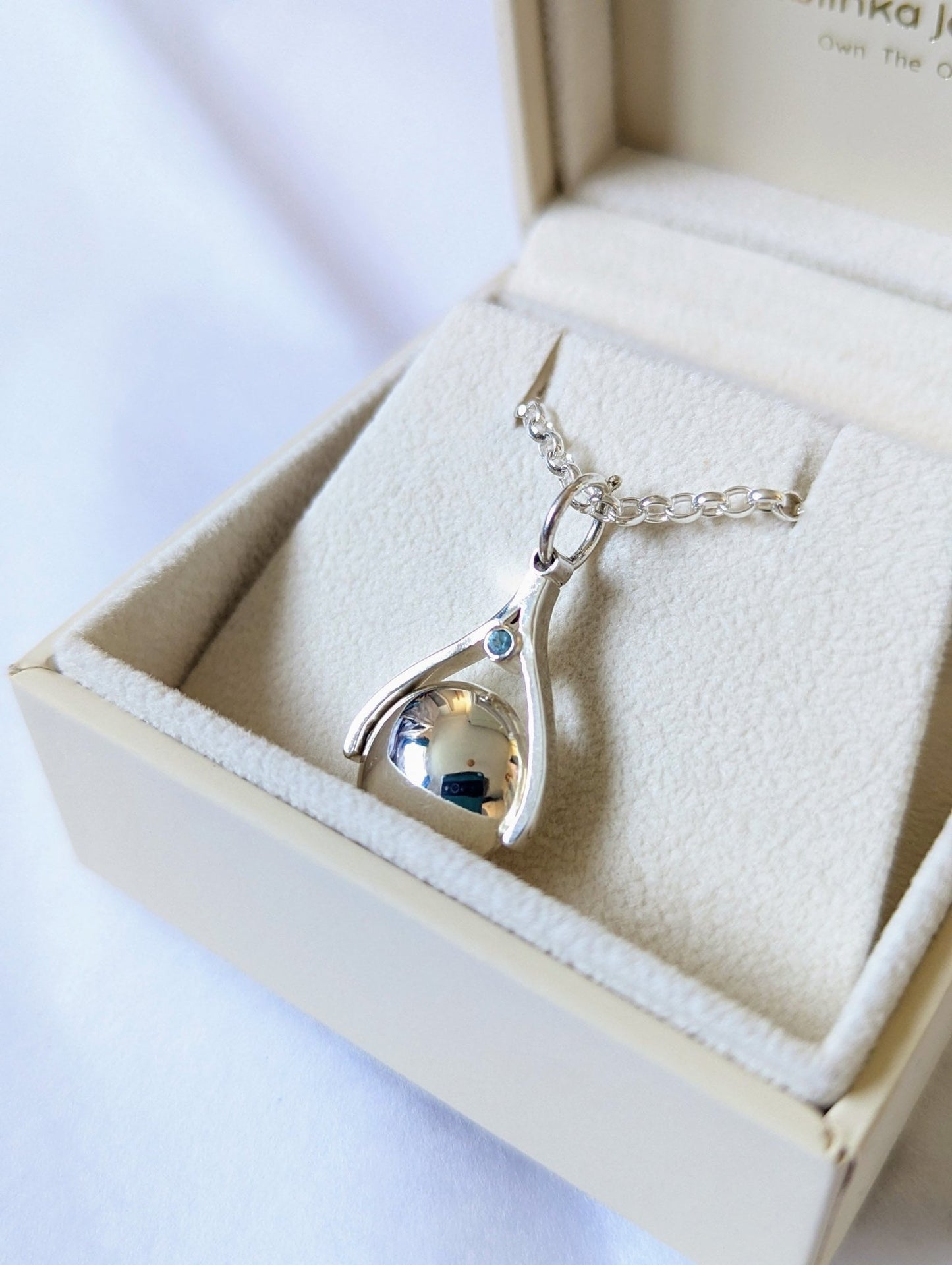Silver Spinning Pendant Necklace – Made to OrderNecklacesBooblinka Jewellery