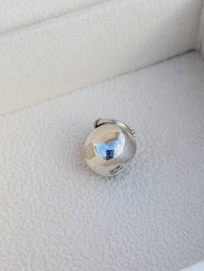 Blue Sea Glass Necklace in Sterling SilverNecklacesBooblinka Jewellery