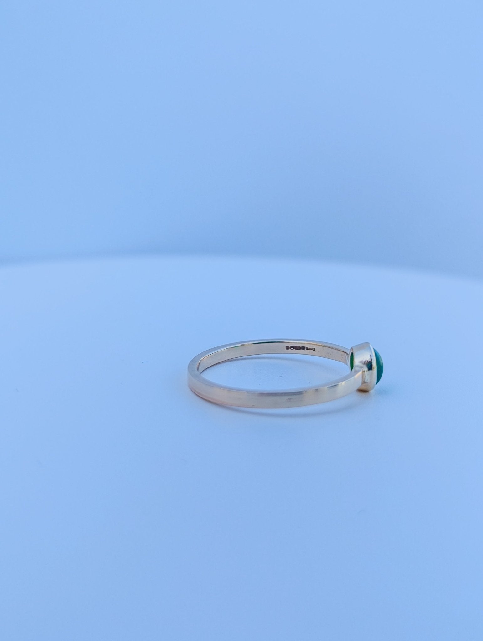 (Copy) 9 - Carat Gold Green Sea Glass RingBooblinka Jewellery