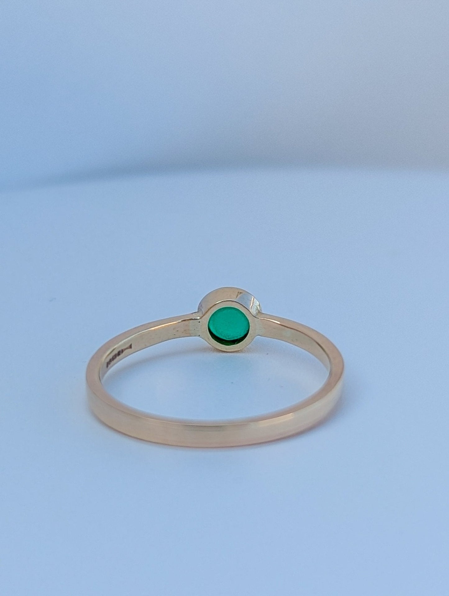 (Copy) 9 - Carat Gold Green Sea Glass RingBooblinka Jewellery