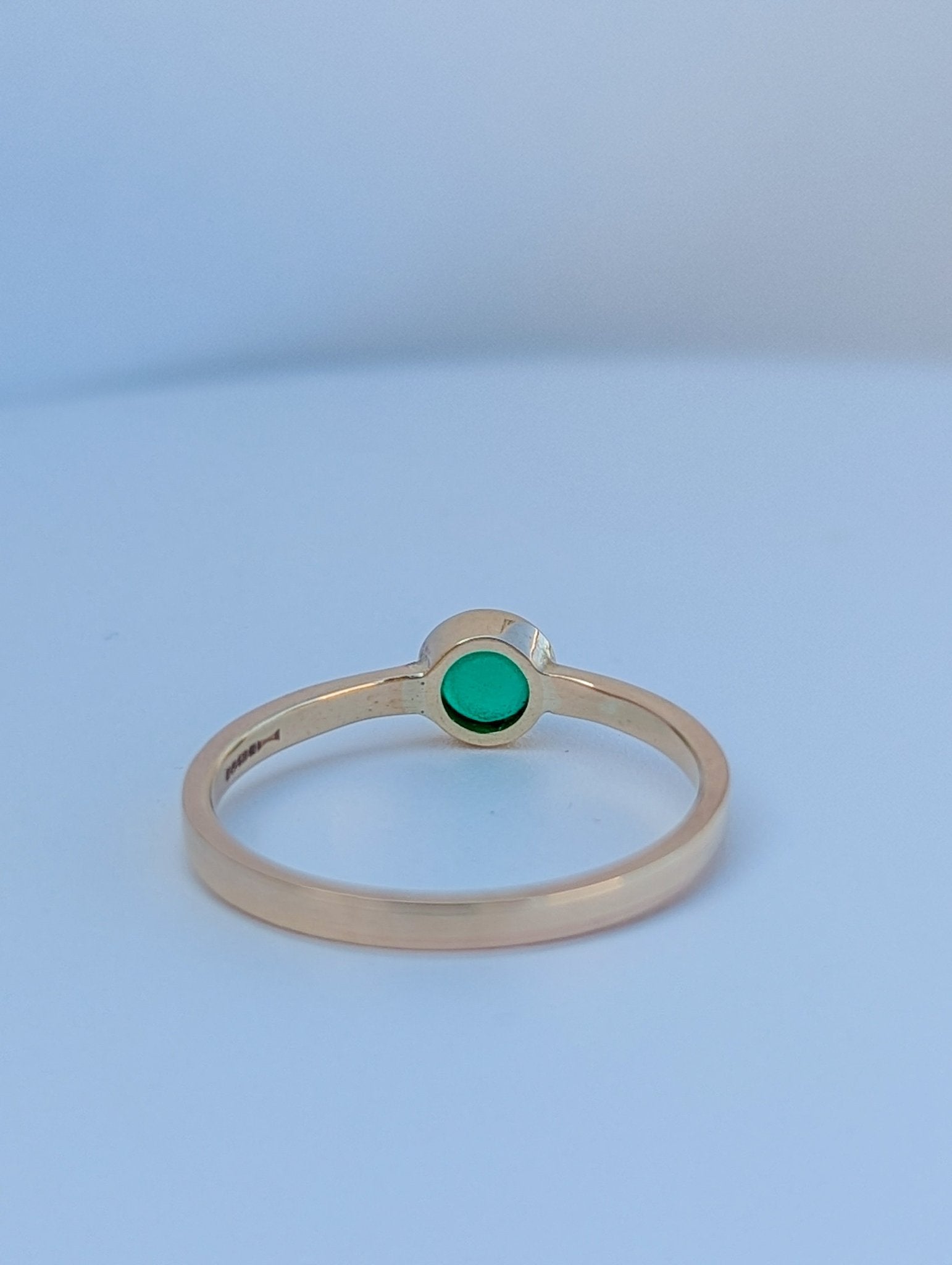 (Copy) 9 - Carat Gold Green Sea Glass RingBooblinka Jewellery