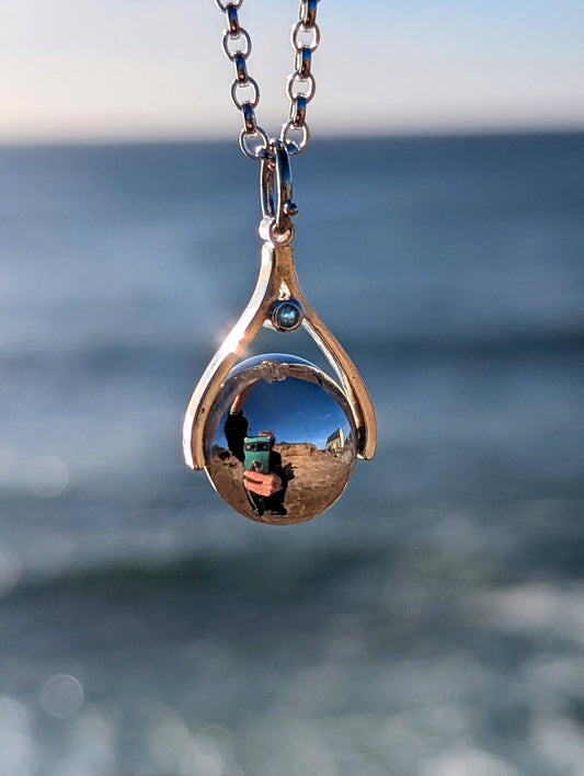 Silver Spinning Pendant Necklace – Made to OrderNecklacesBooblinka Jewellery