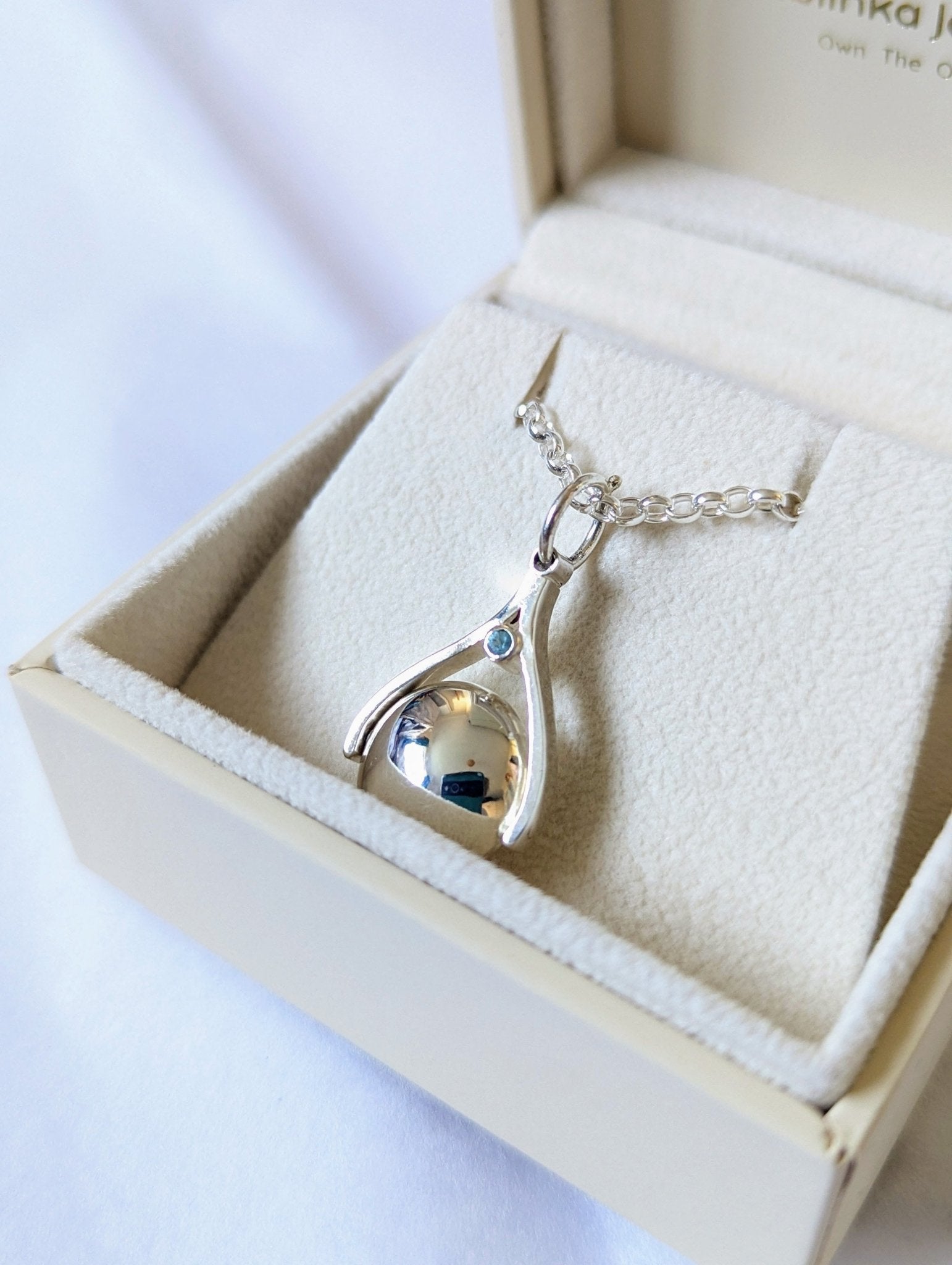 Silver Spinning Pendant Necklace – Made to OrderNecklacesBooblinka Jewellery