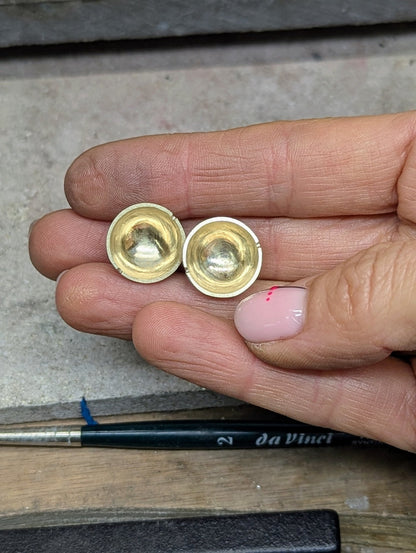 Spherical Spinning Necklace in Solid Gold - Made to Order, Personal or Memorial JewelleryNecklacesBooblinka Jewellery