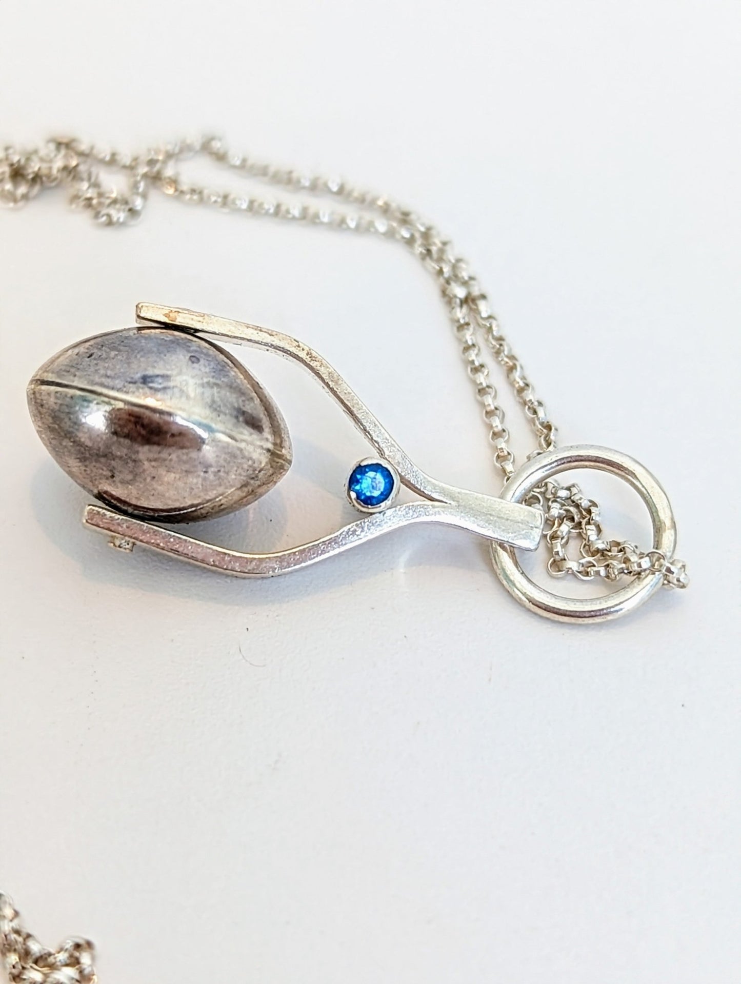 Spinning Moon Necklace – tactile and soothing necklace As Seen on Niamh Algar in ITV’s Playing Nice by Booblinka Jewellery