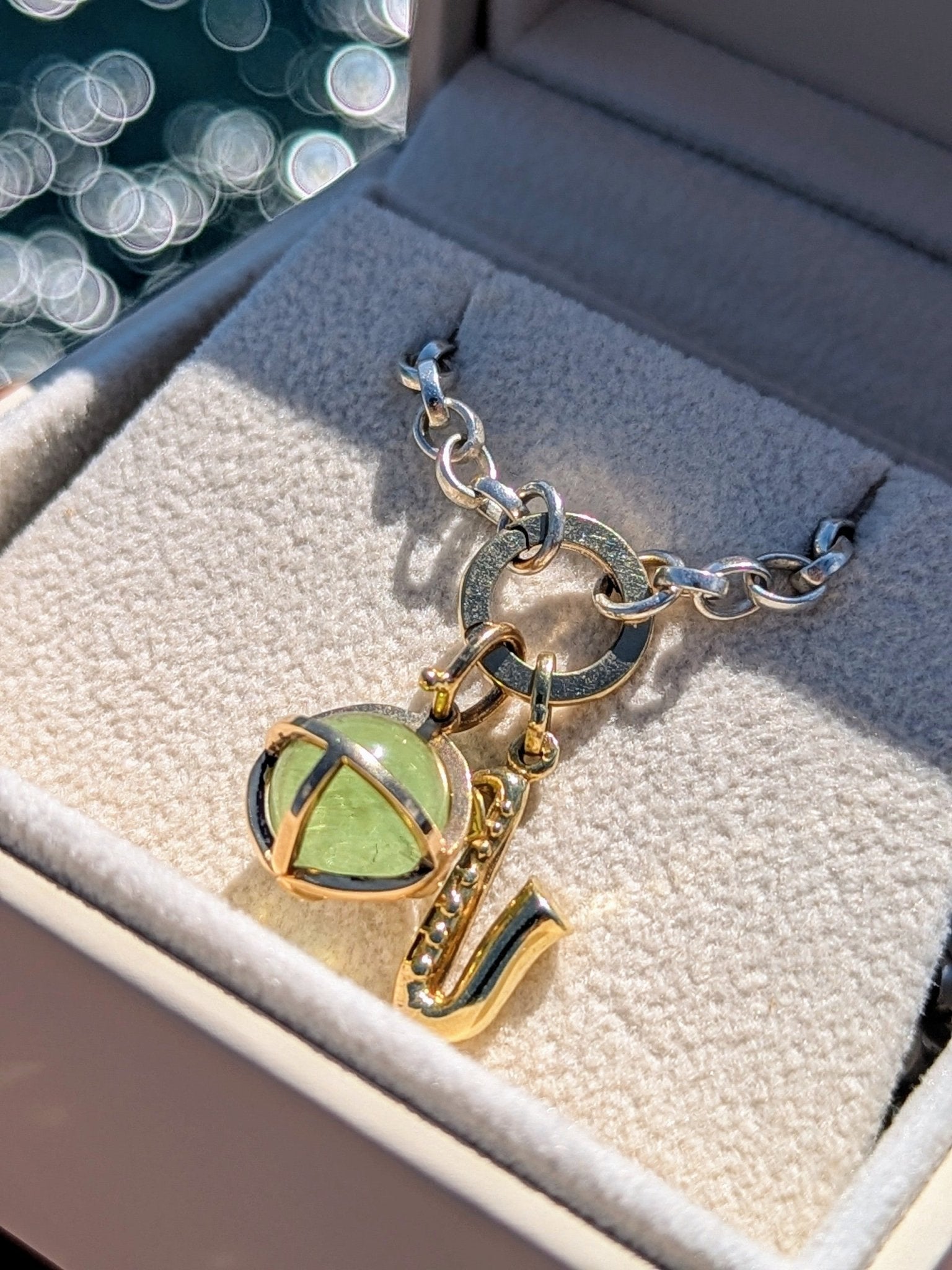 Sterling Silver Belcher Chain with Opening Ring – Made to OrderNecklacesBooblinka Jewellery