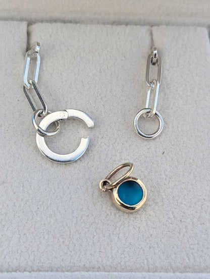 Sterling silver Paperclip Necklace for Pendants & CharmsNecklacesBooblinka Jewellery