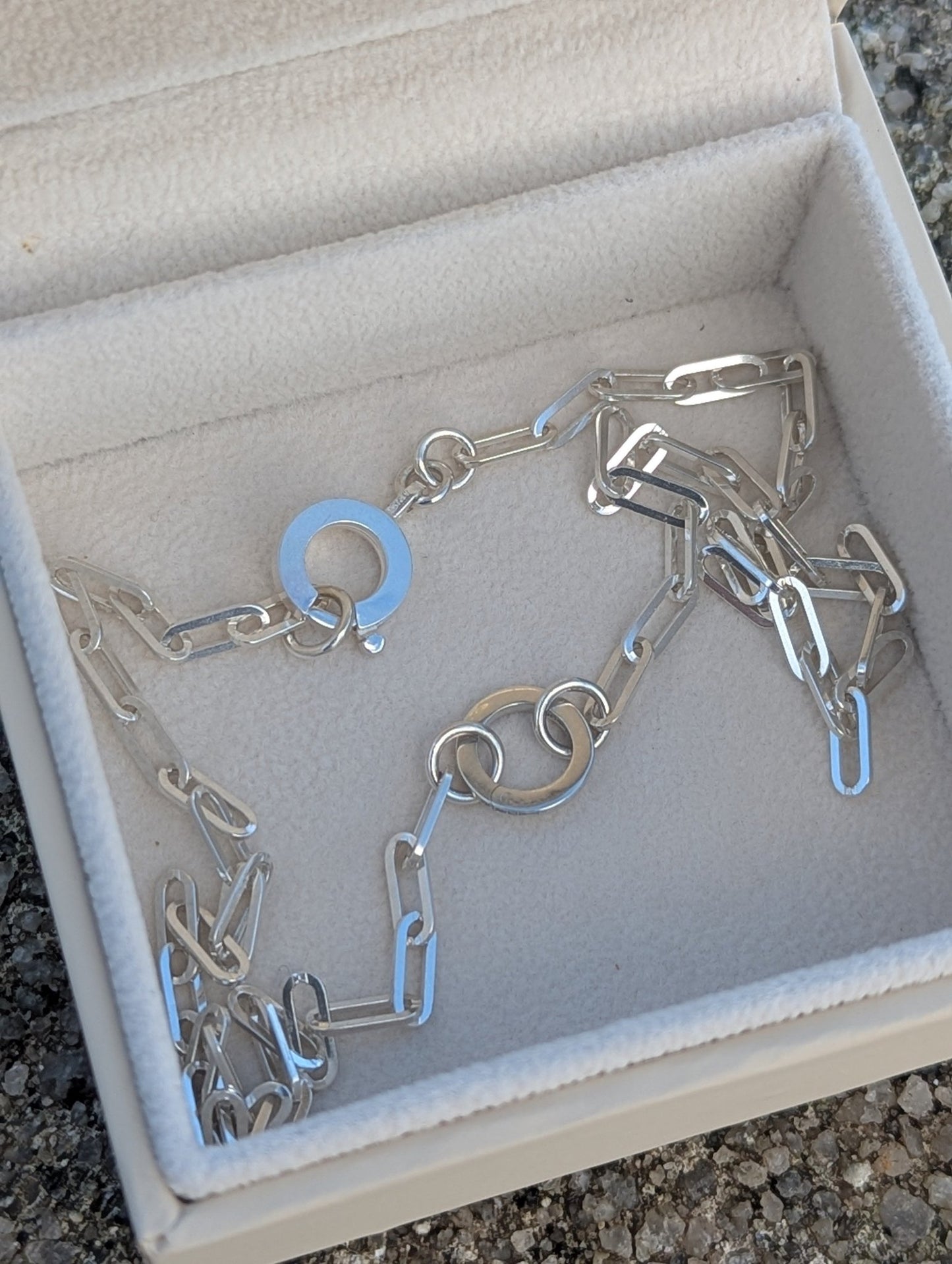 Sterling silver Paperclip Necklace for Pendants & CharmsNecklacesBooblinka Jewellery