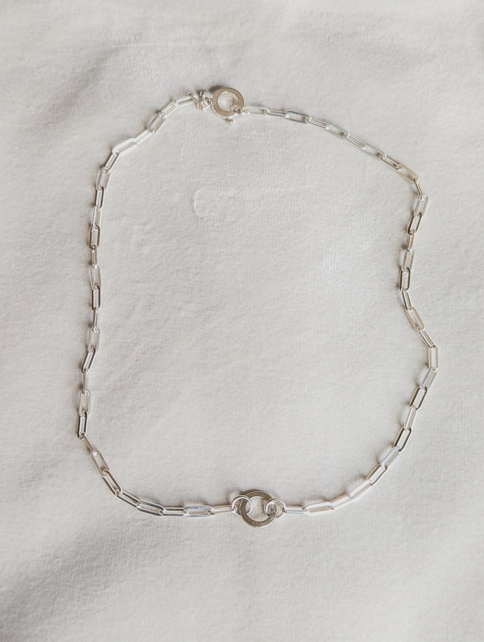 Sterling silver Paperclip Necklace for Pendants & CharmsNecklacesBooblinka Jewellery