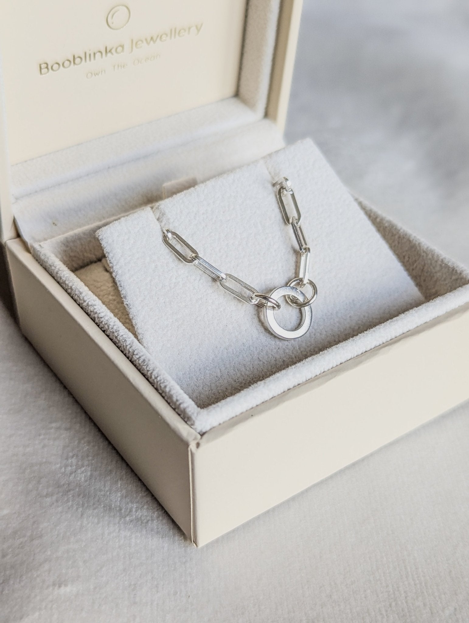 Sterling silver Paperclip Necklace for Pendants & CharmsNecklacesBooblinka Jewellery