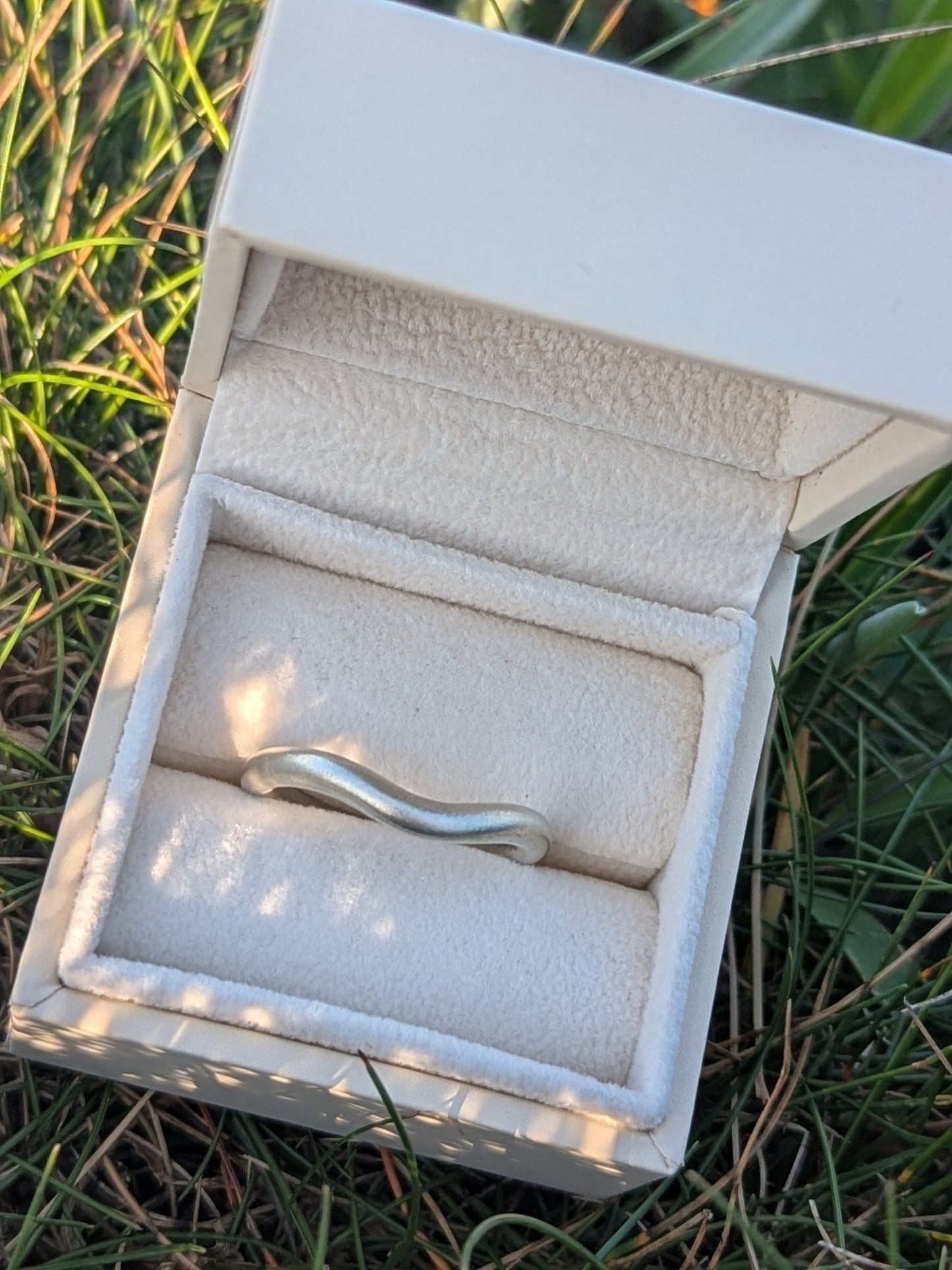 Sterling Silver Wave Ring – Matte FinishRingsBooblinka Jewellery