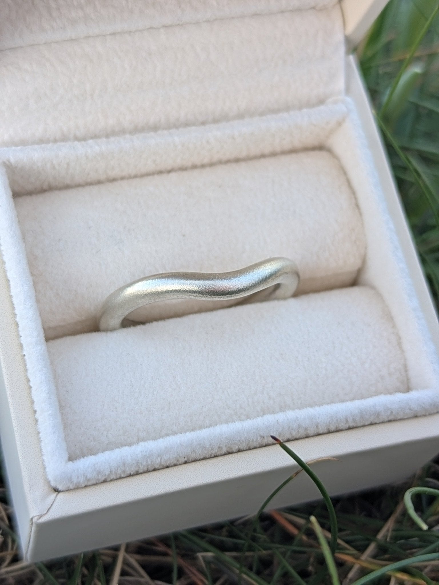 Sterling Silver Wave Ring – Matte FinishRingsBooblinka Jewellery