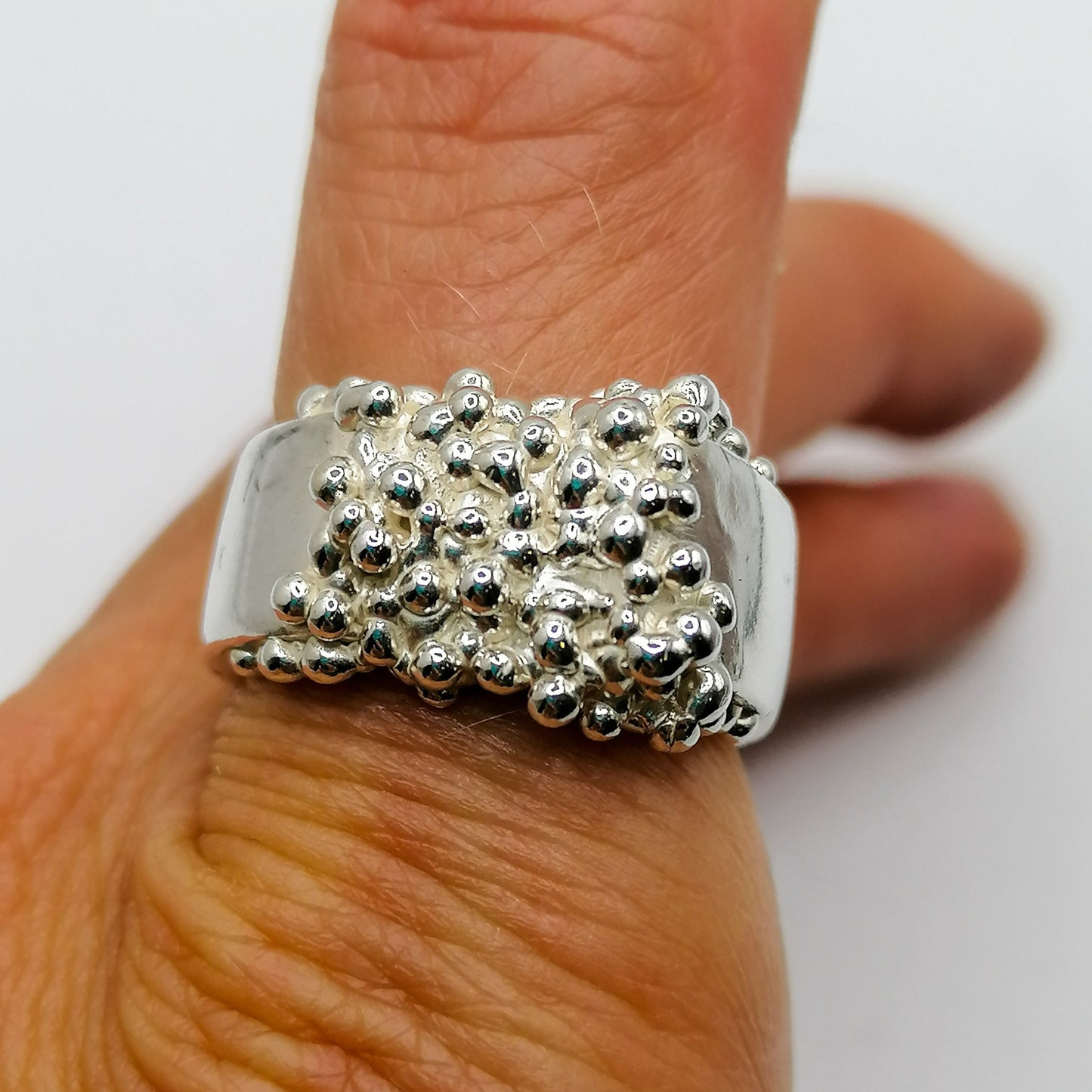 Silver Chunky Bubble Ring Booblinka Jewellery