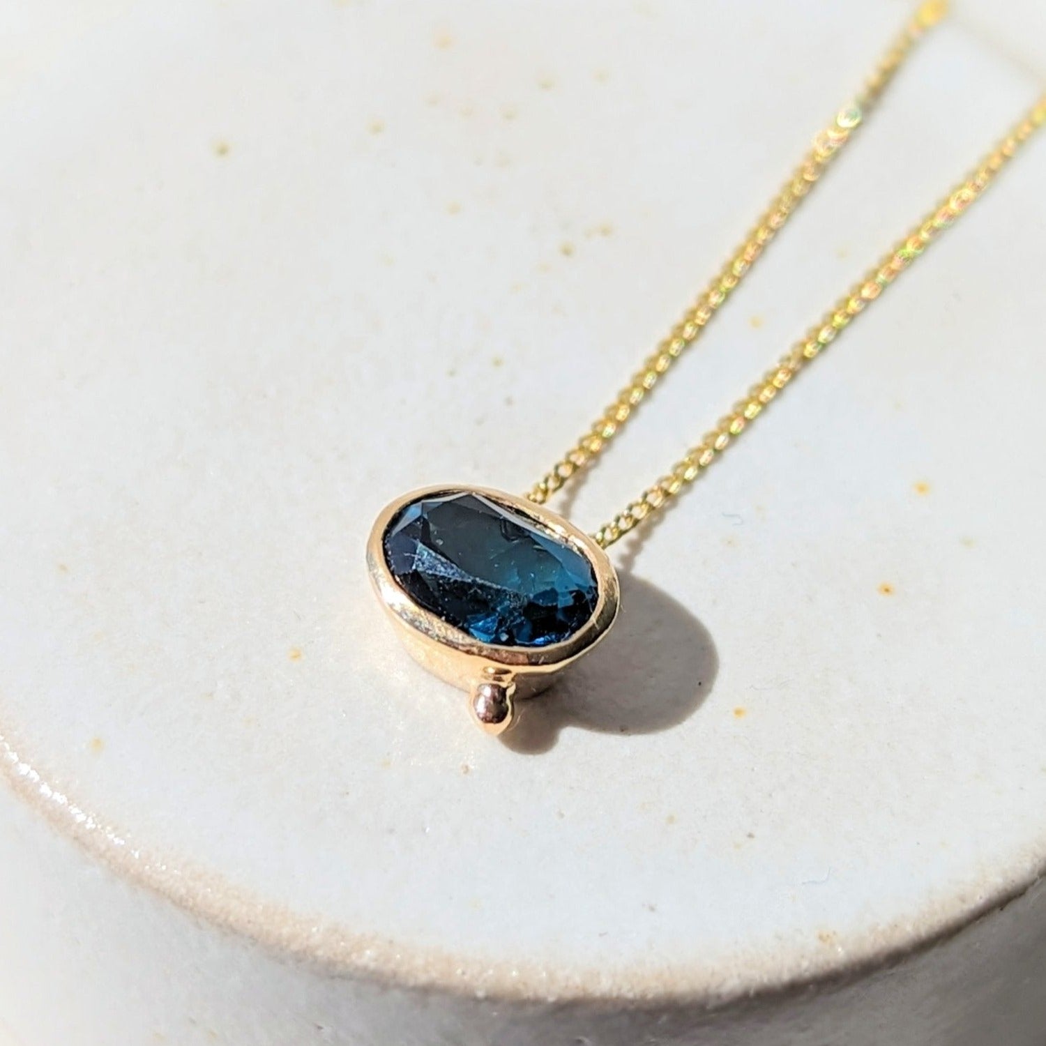 Amunet Mysterious London Blue Necklace - Ocean Collection - Booblinka Jewellery