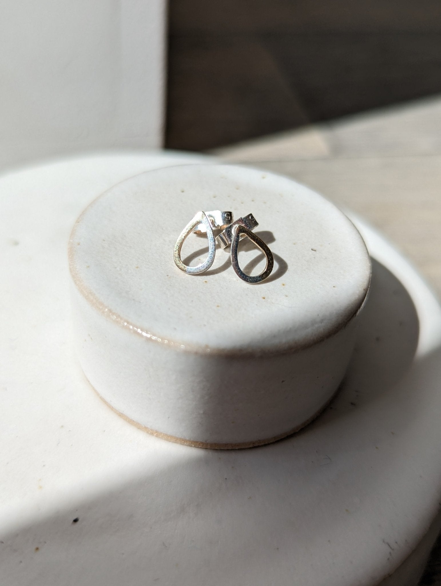Glamorous Drops: Gold and Silver Teardrop Stud EarringsEarringsBooblinka Jewellery