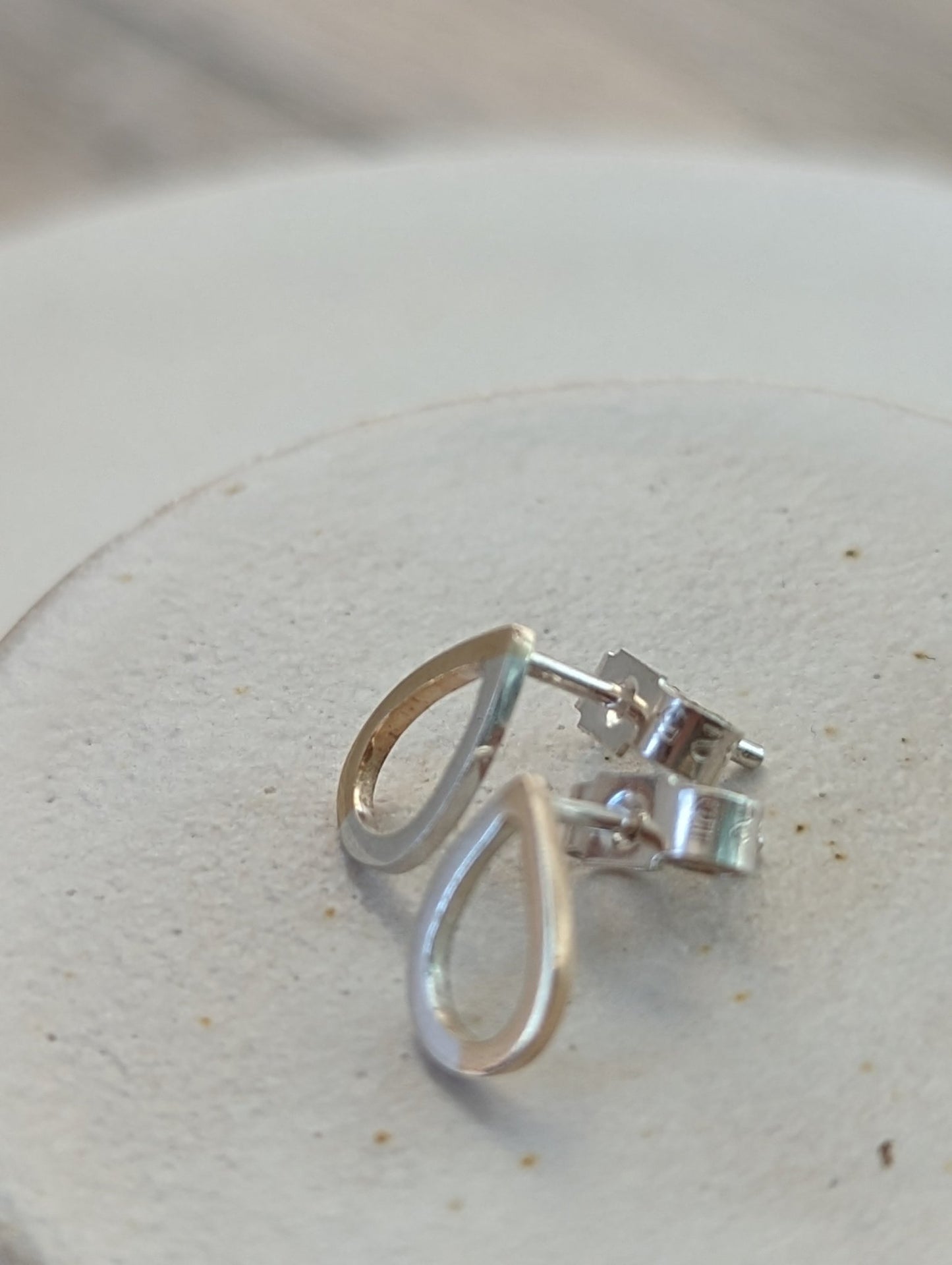 Glamorous Drops: Gold and Silver Teardrop Stud EarringsEarringsBooblinka Jewellery