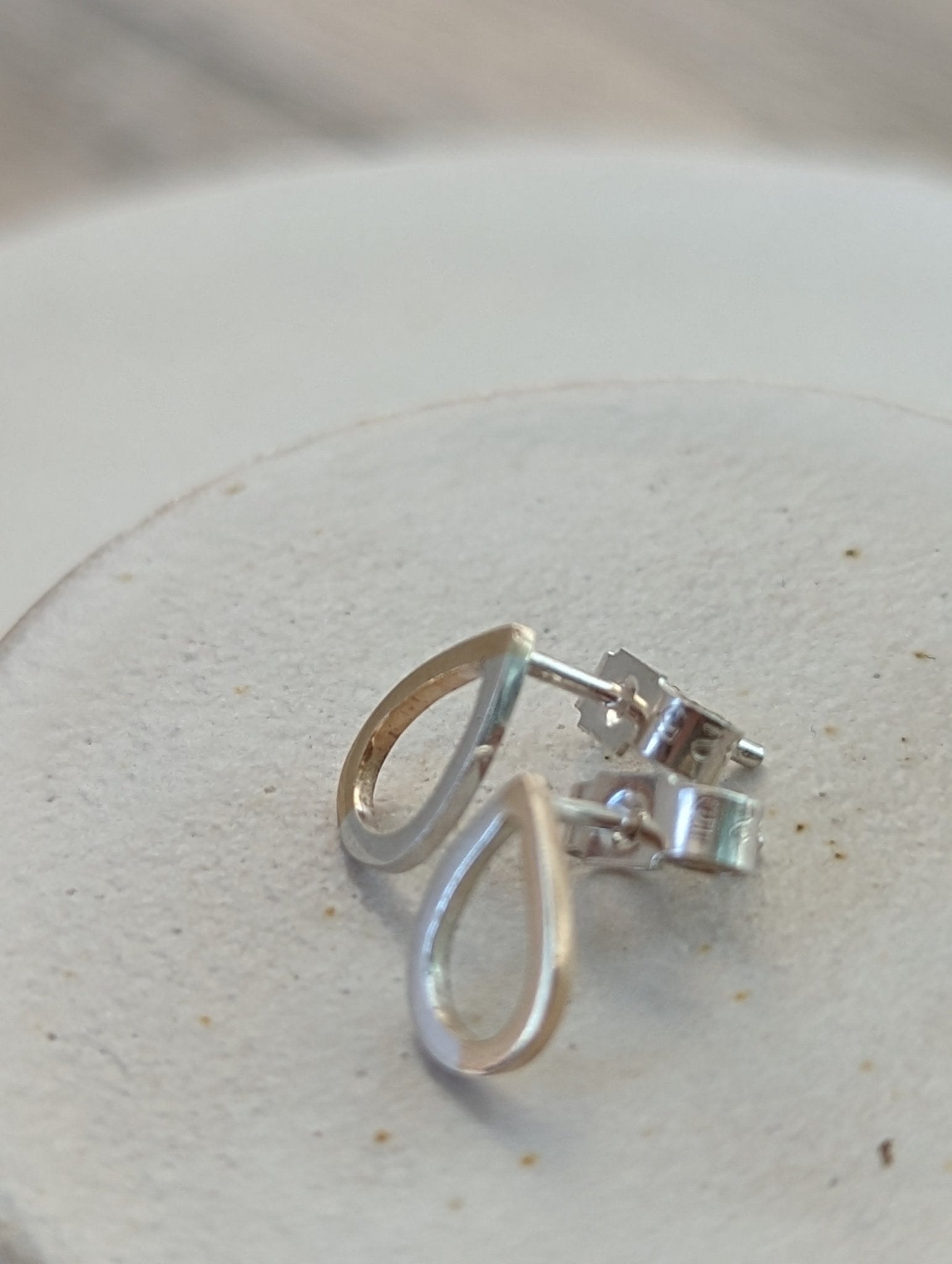 Glamorous Drops: Gold and Silver Teardrop Stud EarringsEarringsBooblinka Jewellery